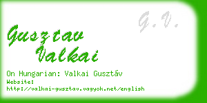 gusztav valkai business card